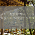 権利落ちで株価は本当に下がるの？投資家のための分かりやすい解説！